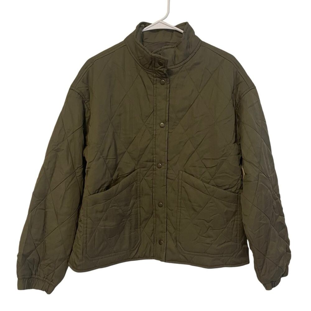 Social Standard‎ by Sanctuary Olive Green Quilted Lightweight Jacket NWT Size XS